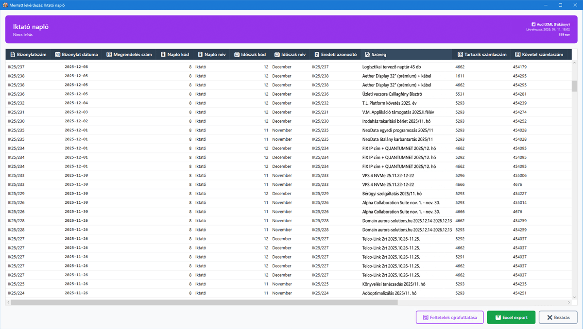 Mentett eredmény megtekintése